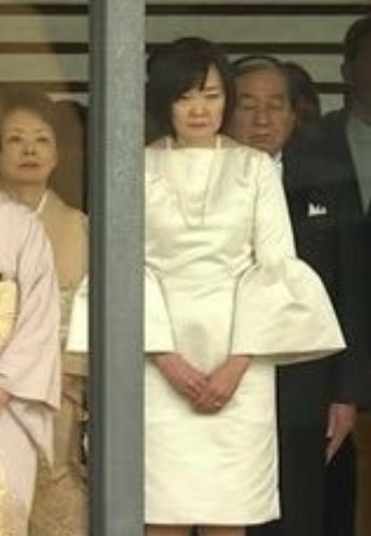 即位礼正殿の儀に出席した安倍昭恵総理夫人